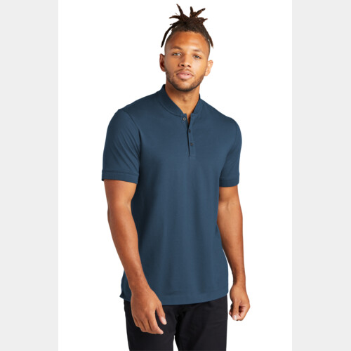 Stretch Pique Henley Thumbnail