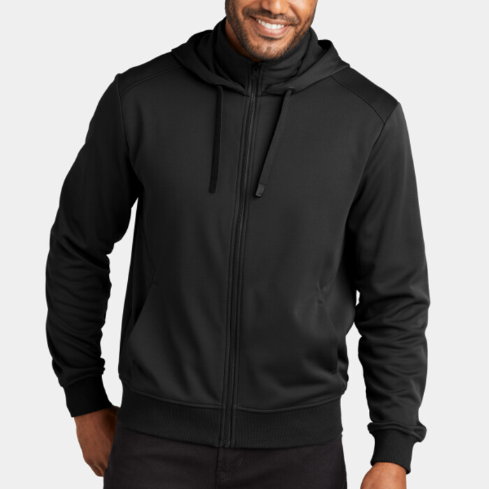 Smooth Fleece Hooded Jacket Thumbnail