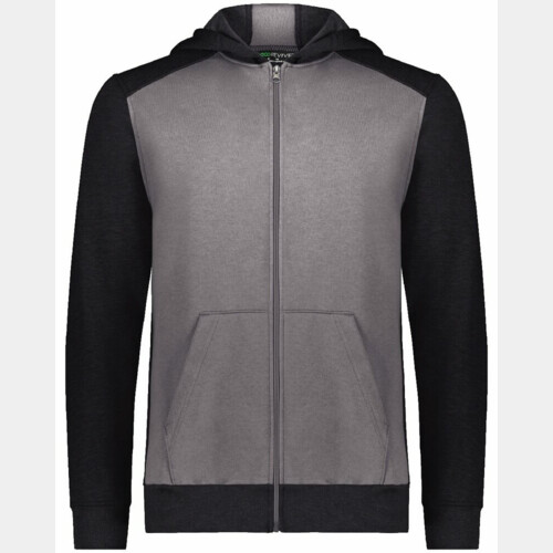 Youth Eco Revive™ Three-Season Triblend Fleece Full-Zip Hooded Sweatshirt Thumbnail