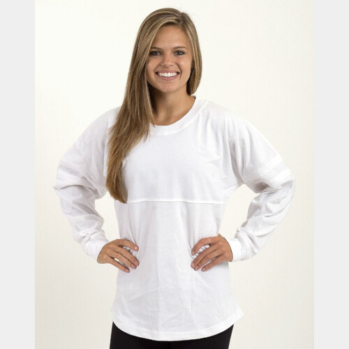 Women's Pom Pom Long Sleeve Jersey T-Shirt Thumbnail
