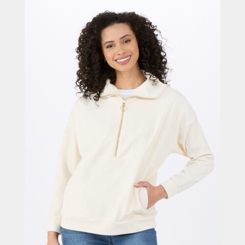 Women's Manchester Corded Quarter-Zip Pullover Thumbnail