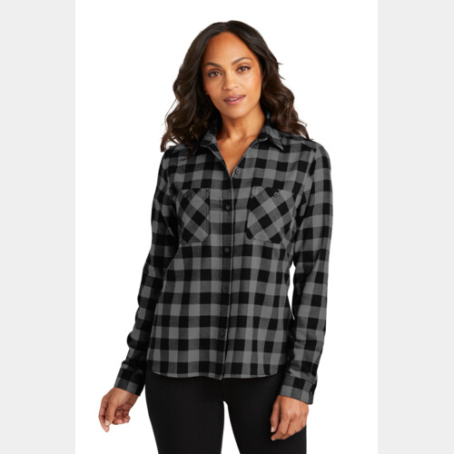 Women's Plaid Flannel Shirt Thumbnail