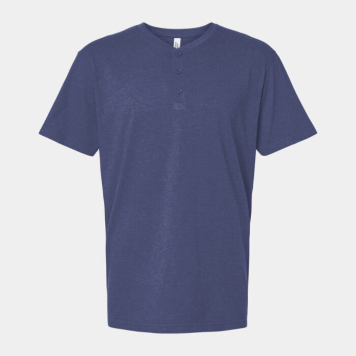 Unisex CVC Henley Tee Thumbnail