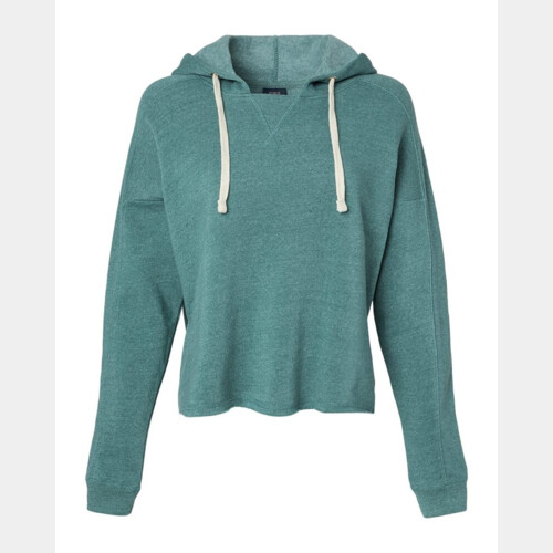 Women's Angel Fleece Crop Hooded Sweatshirt Thumbnail