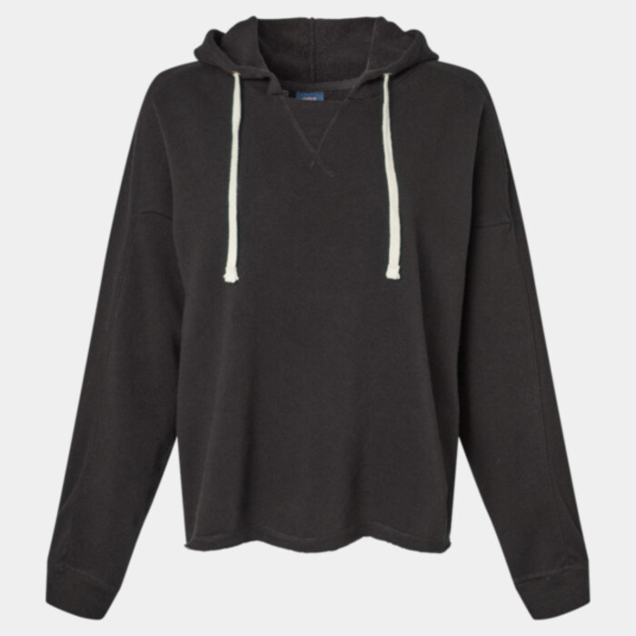 Women's Angel Fleece Crop Hooded Sweatshirt Thumbnail