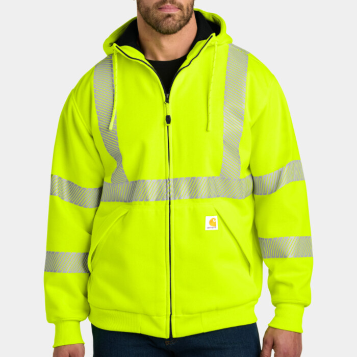 Ansi 107 Class 3 Lined Full Zip Sweatshirt Thumbnail