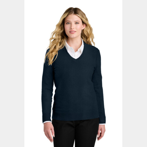Women's Easy Care V Neck Sweater Thumbnail
