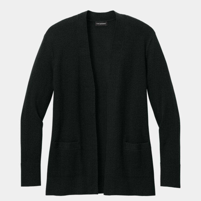 Women's Easy Care Open Front Cardigan Sweater Thumbnail