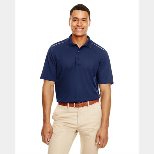 Men's Radiant Performance Piqué Polo with Reflective Piping Thumbnail
