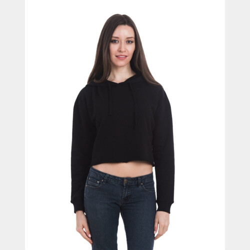 Women's Cropped Fleece Hooded Sweatshirt Thumbnail