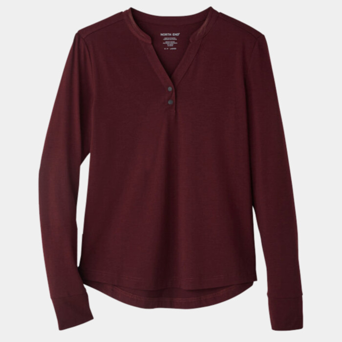 Women's JAQ Stretch Performance V-Neck Snap Pullover Thumbnail