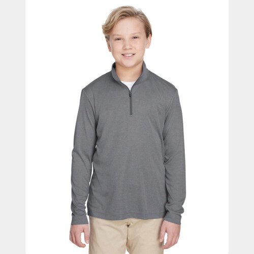 Youth Zone Sonic Heather Performance Quarter-Zip Pullolver Thumbnail