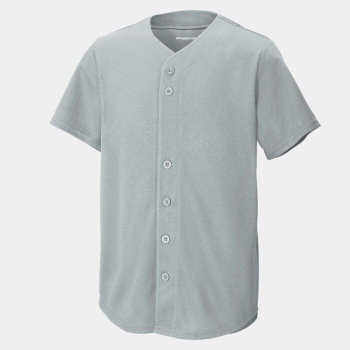 Youth PosiCharge ® Tough Mesh Full Button Jersey Thumbnail