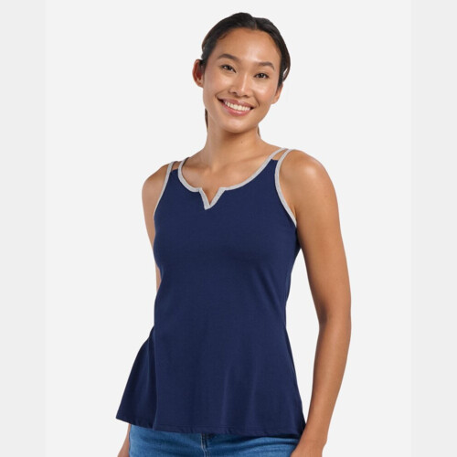Women's Split Shoulder Tank Top Thumbnail