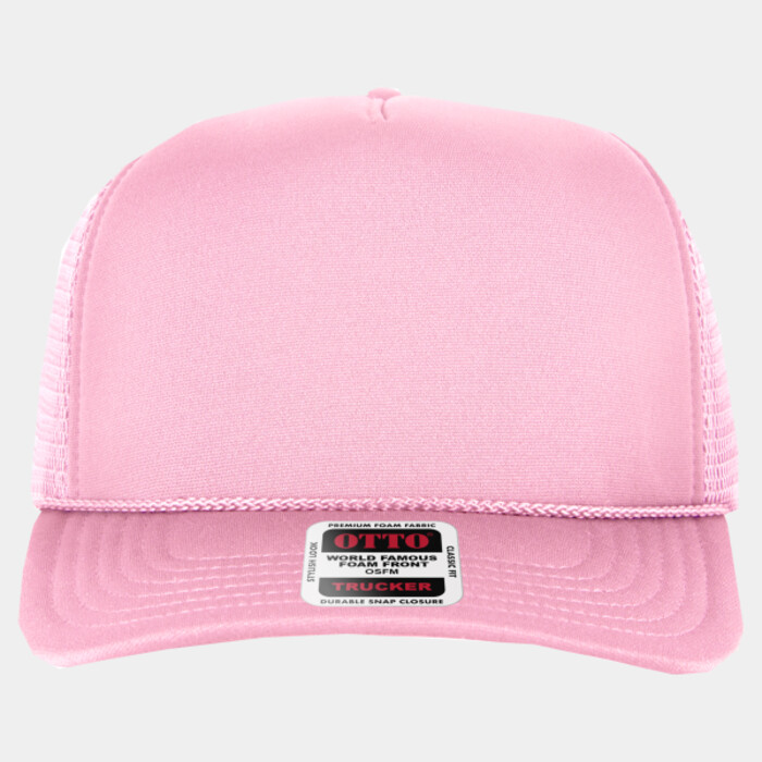 OTTO CAP® OTTO COMFY FIT® 5 Panel High Crown Mesh Back Trucker Hat Thumbnail