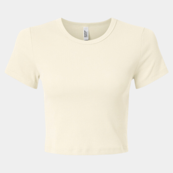 Women's Baby Rib Cropped Tee Thumbnail