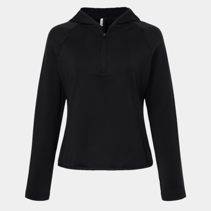 Women's Qualify Quarter-Zip Hooded Pullover Thumbnail