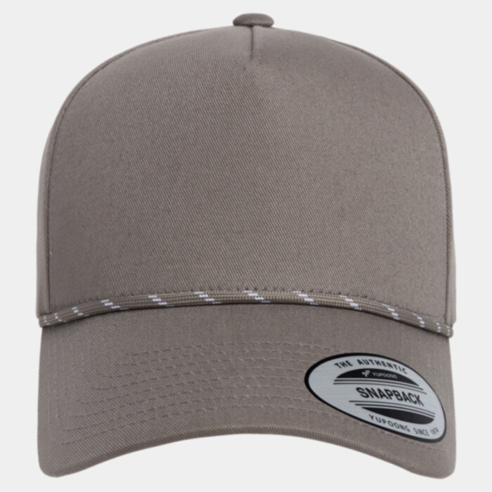 Retro Cotton Blend Five-Panel Rope Cap Thumbnail