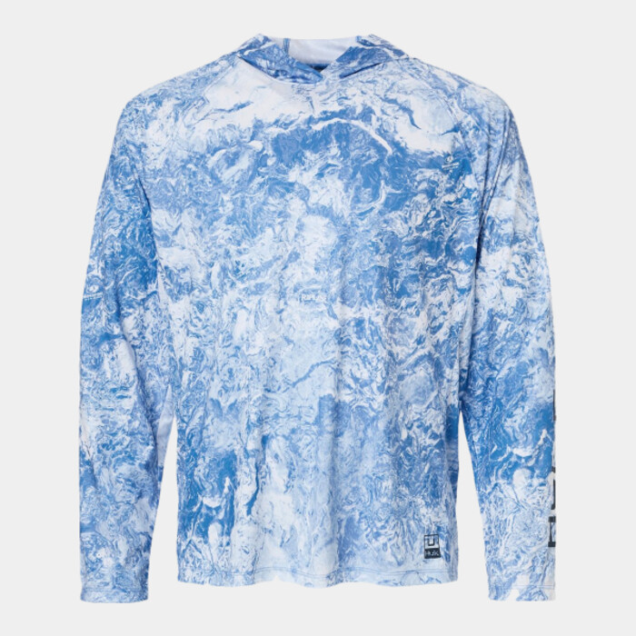 Youth Pursuit Mossy Oak Printed Hooded Long Sleeve T-Shirt Thumbnail