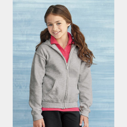Youth Heavy Blend™ Full-Zip Hooded Sweatshirt Thumbnail
