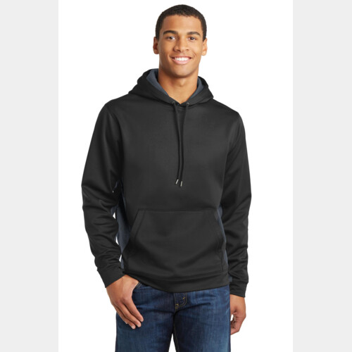 Sport Wick ® CamoHex Fleece Colorblock Hooded Pullover Thumbnail