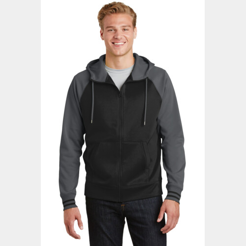 Sport Wick ® Varsity Fleece Full Zip Hooded Jacket Thumbnail