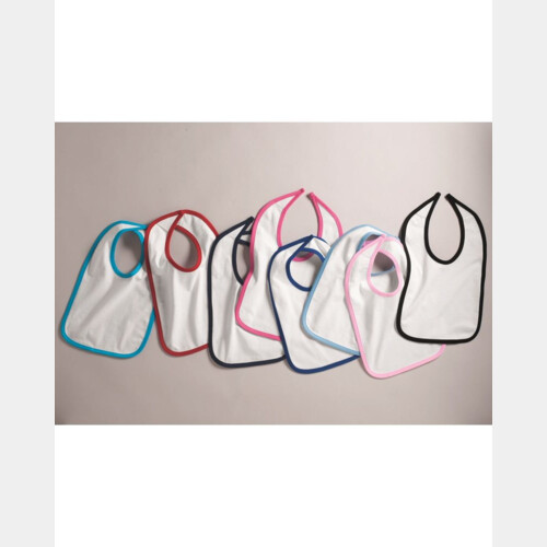 Infant Contrast Trim Premium Jersey Bib Thumbnail