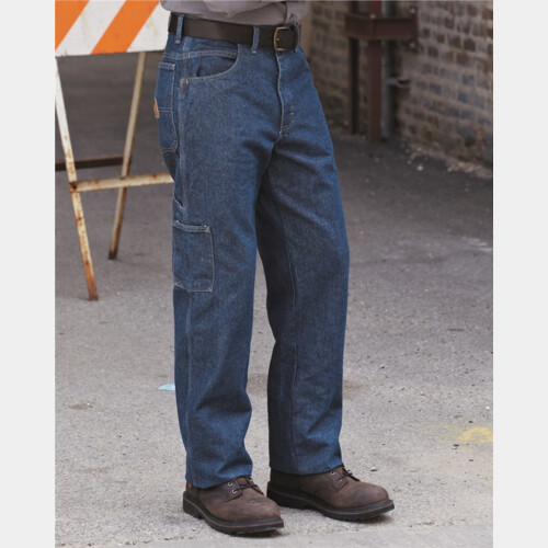 Men's Flame Resistant Pre-Washed Denim Dungaree Thumbnail