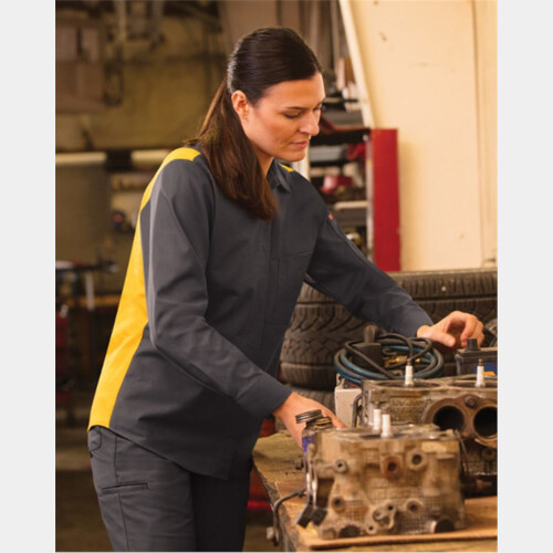 Women's Performance Plus Long Sleeve Shop Shirt with Oilblok Technology Thumbnail