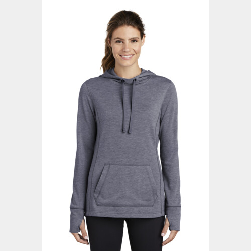 Women's PosiCharge ® Tri Blend Wicking Fleece Hooded Pullover Thumbnail