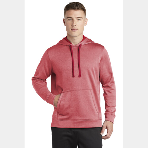 PosiCharge ® Sport Wick ® Heather Fleece Hooded Pullover Thumbnail