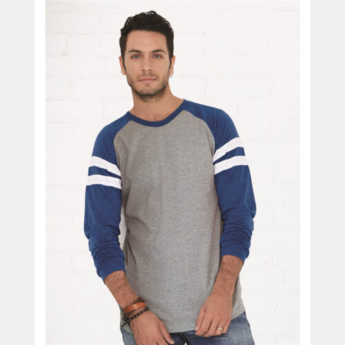 Unisex Fine Jersey Mash Up Long Sleeve Tee Thumbnail