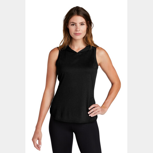 Women's PosiCharge ® Tri Blend Wicking Draft Hoodie Tank Thumbnail