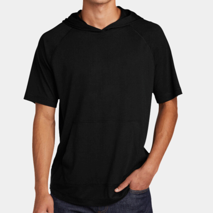 PosiCharge ® Tri Blend Wicking Short Sleeve Hoodie Thumbnail