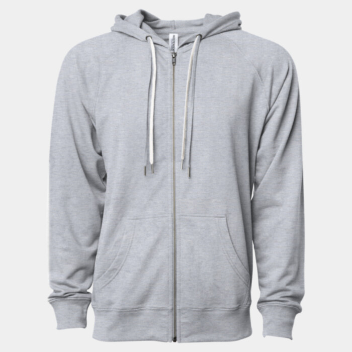 Unisex Icon Lightweight Loopback Terry Full-Zip Hooded Sweatshirt Thumbnail