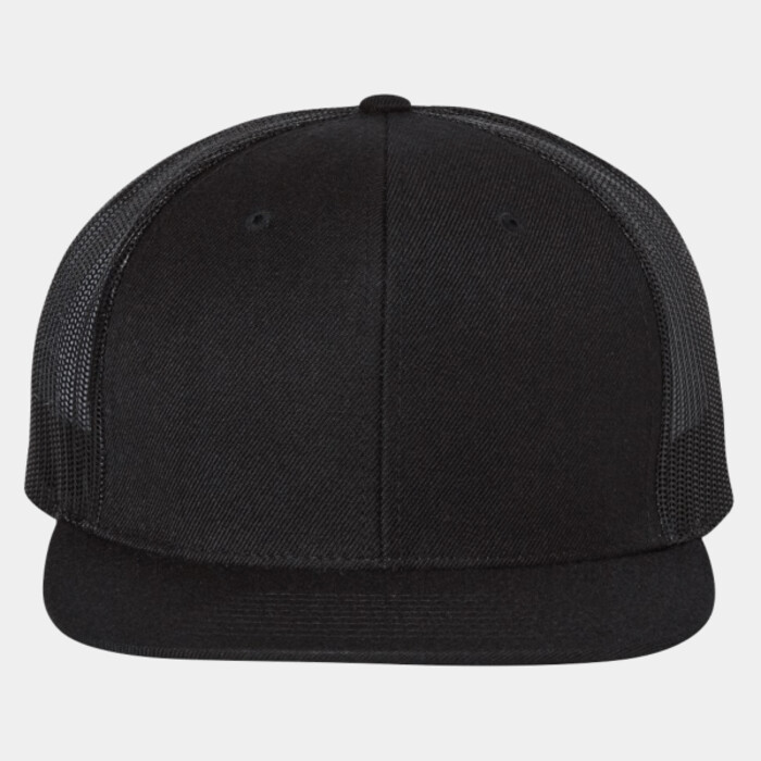 Wool Blend Flat Bill Trucker Cap Thumbnail