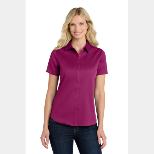 Women's Short Sleeve SuperPro React Twill Shirt Thumbnail