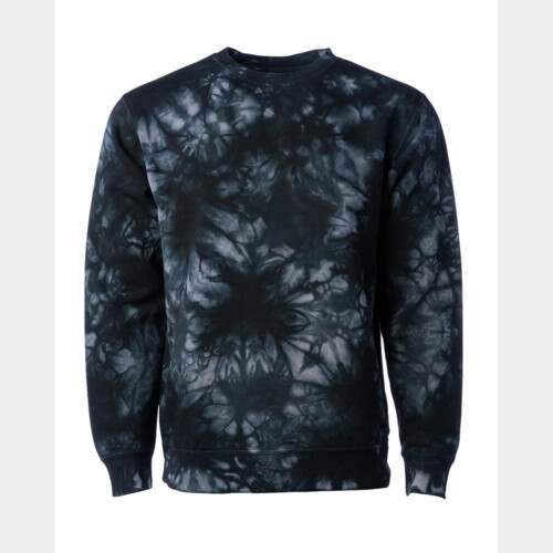 Unisex Midweight Tie-Dyed Crewneck Sweatshirt Thumbnail