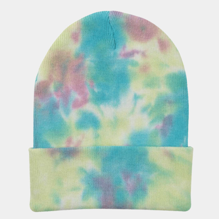 12" Tie-Dyed Cuffed Beanie Thumbnail