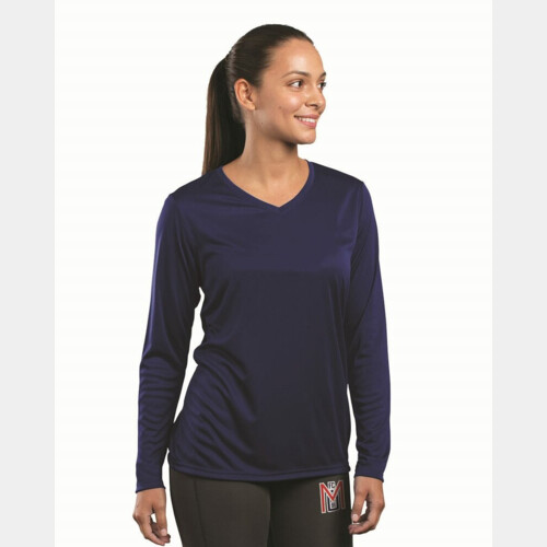 Women's Momentum Long Sleeve V-Neck T-Shirt Thumbnail