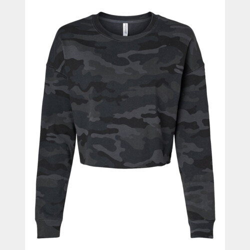 Women's Lightweight Crop Crewneck Sweatshirt Thumbnail