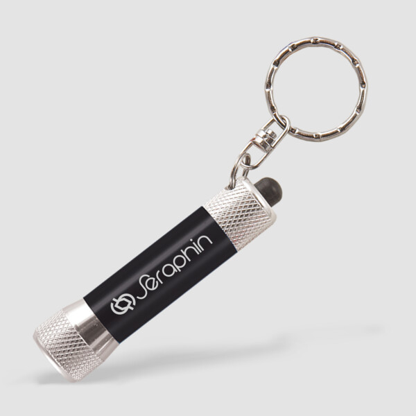 Laser Engraved LED Flashlight with Keyring Thumbnail