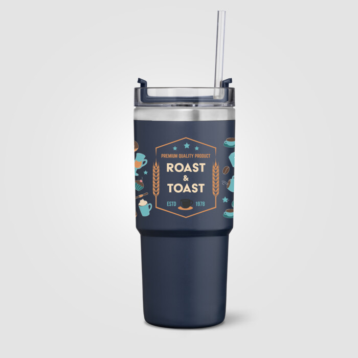 Stainless Steel Double Wall Leakproof Straw 25oz Tumbler Thumbnail