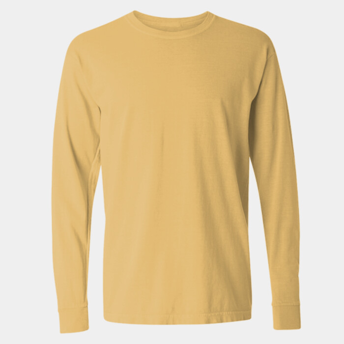 Garment Dyed Heavyweight Ringspun Long Sleeve T-Shirt Thumbnail