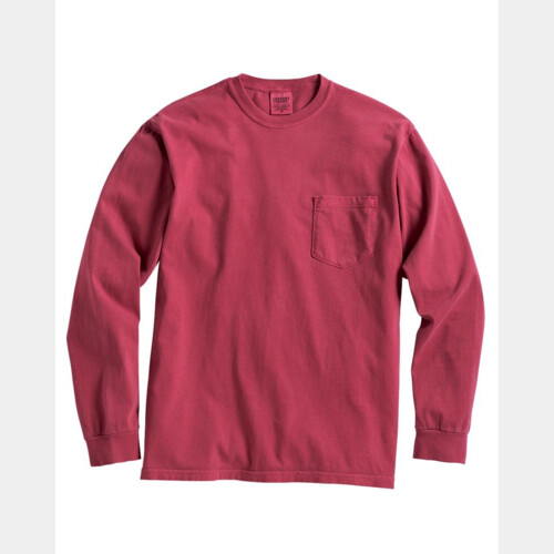 Garment Dyed Heavyweight Ringspun Long Sleeve Pocket T-Shirt Thumbnail