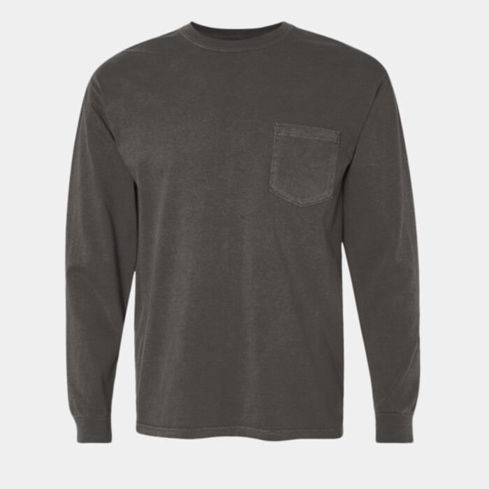 Garment Dyed Heavyweight Ringspun Long Sleeve Pocket T-Shirt Thumbnail