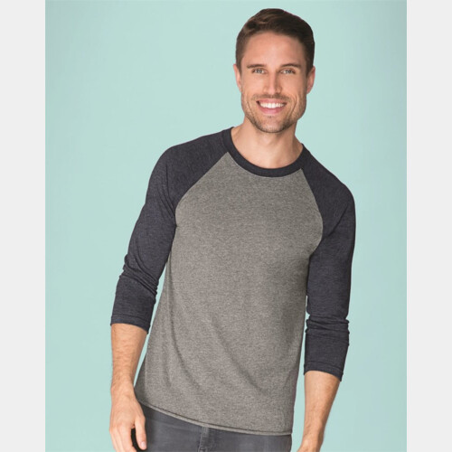 Unisex Tri-Blend Three-Quarter Sleeve Baseball Raglan Tee Thumbnail