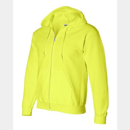 Hi-Vis Gildan DryBlend Hooded Full-Zip Sweatshirt Thumbnail
