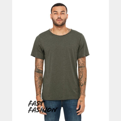 Fast Fashion Unisex Triblend Raw Neck Tee Thumbnail