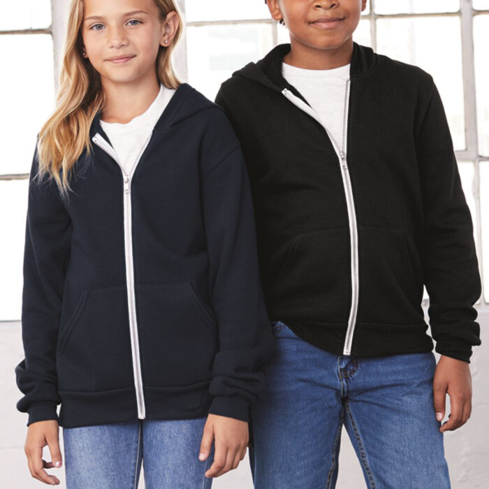 Youth Sponge Fleece Full-Zip Hoodie Thumbnail